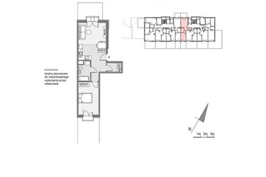 Rzut - Mieszkanie na sprzedaż 2 pokoje o powierzchni 47,7 m² - numer G.4 w Glogera bud. F i G