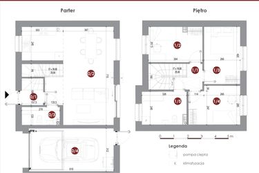 Rzut - Dom na sprzedaż 4 pokoje o powierzchni 102,6 m² - numer 3A w Parkowy Zakątek