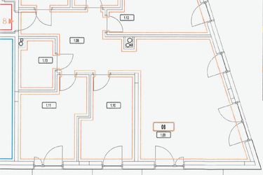 Rzut - Mieszkanie na sprzedaż 4 pokoje o powierzchni 89,33 m² - numer M-D08 w Wzgórze Wielickie