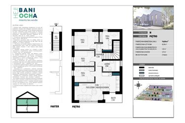 Rzut - Dom na sprzedaż 4 pokoje o powierzchni 62,96 m² - numer A8.2 w HEJ! Baniocha