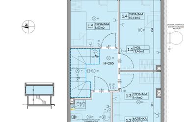 Rzut - Dom na sprzedaż 4 pokoje o powierzchni 74,16 m² - numer 25 w Boska Ksawerowska 2 etap 2