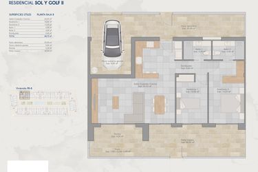 Rzut - Dom na sprzedaż 2 pokoje o powierzchni 68,7 m² - numer B-j w Domy w Torre-Pacheco - 81397791