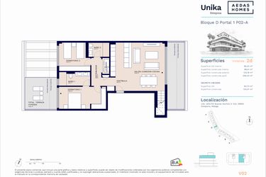 Rzut - Mieszkanie na sprzedaż 2 pokoje o powierzchni 123,23 m² - numer A11-035 w Unika I