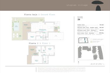 Rzut - Mieszkanie na sprzedaż 3 pokoje o powierzchni 90,02 m² - numer 0-AD-26 w Apartamenty w El Verger - 76383115