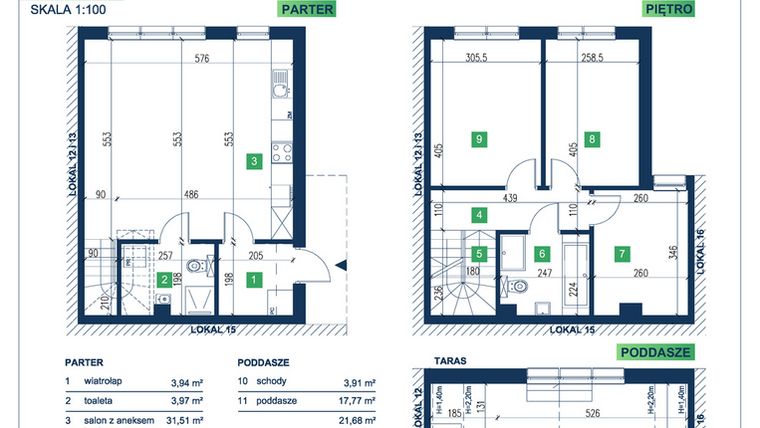 Rzut - Dom na sprzedaż 5 pokoi o powierzchni 105,95 m² - numer 14 w Vista Forest