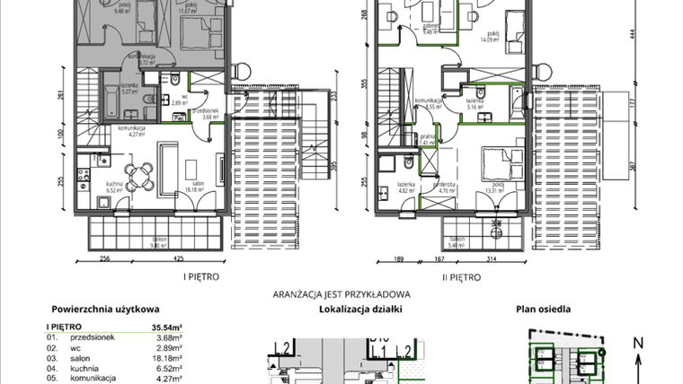 Rzut - Mieszkanie na sprzedaż 4 pokoje o powierzchni 92,85 m² - numer B13.L2 w Rokokowa Vita
