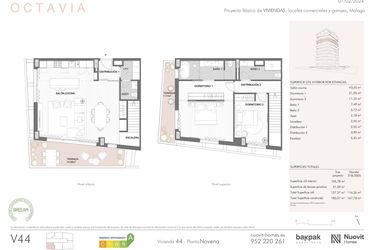 Rzut - Mieszkanie na sprzedaż 2 pokoje o powierzchni 89,97 m² - numer 44910 w Octavia