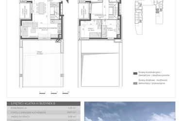 Rzut - Mieszkanie na sprzedaż 1 pokój o powierzchni 92,9 m² - numer 142. w Osiedle Parkowa etap B