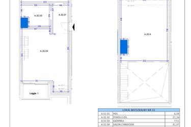 Rzut - Mieszkanie na sprzedaż 4 pokoje o powierzchni 100,02 m² - numer A.31 w Gaja Park