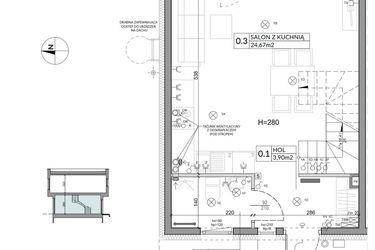 Rzut - Dom na sprzedaż 4 pokoje o powierzchni 74,84 m² - numer 4 w Boska Ksawerowska 2