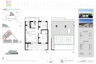 Rzut - Mieszkanie na sprzedaż 2 pokoje o powierzchni 77,39 m² - numer DA-2 w Nature Views - Torrevieja