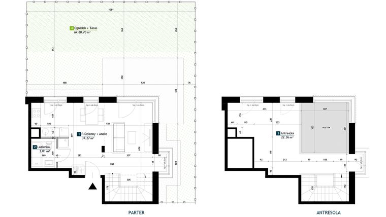 Rzut - Mieszkanie na sprzedaż 1 pokój o powierzchni 62,64 m² - numer AB0001 w Viva Cité 2