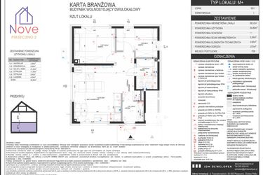 Rzut - Dom na sprzedaż 3 pokoje o powierzchni 54,8 m² - numer G3.1 w Nove Piaseczno 2 etap G