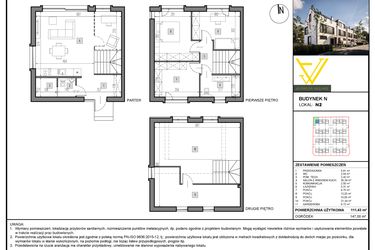 Rzut - Mieszkanie na sprzedaż 5 pokoi o powierzchni 111,43 m² - numer N2 w Juranda Village etap II