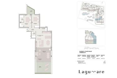 Rzut - Mieszkanie na sprzedaż 2 pokoje o powierzchni 92,76 m² - numer 6_20A w Lagumare41