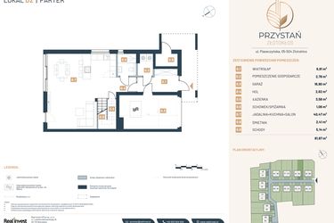 Rzut - Dom na sprzedaż 5 pokoi o powierzchni 157,29 m² - numer D2 w Przystań Złotokłos