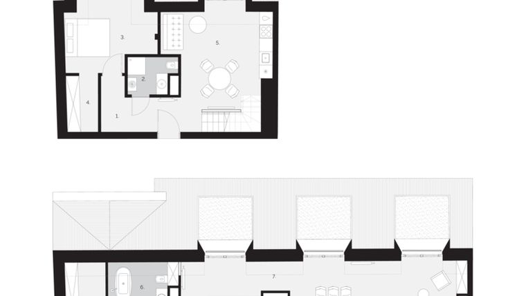 Rzut - Mieszkanie na sprzedaż 3 pokoje o powierzchni 95,52 m² - numer 27 w Witolda 3840
