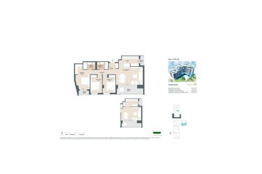 Rzut - Mieszkanie na sprzedaż 3 pokoje o powierzchni 115 m² - numer SP-93983 w San Juan - La Font