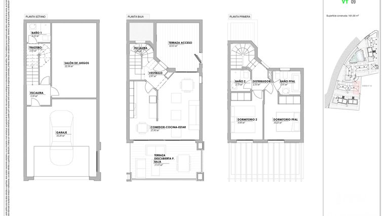 Rzut - Dom na sprzedaż 4 pokoje o powierzchni 161 m² - numer 9 w Infinity Views