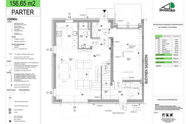 Rzut - Dom na sprzedaż 5 pokoi o powierzchni 155,44 m² - numer 24B w Osiedle Drobiarska