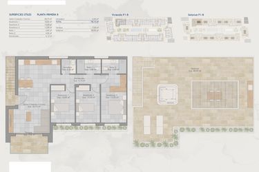 Rzut - Dom na sprzedaż 3 pokoje o powierzchni 78,15 m² - numer B-s w Domy w Torre-Pacheco - 81397791