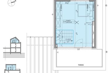 Rzut - Dom na sprzedaż 6 pokoi o powierzchni 140,89 m² - numer 10B w Wille przy Lesie etap III