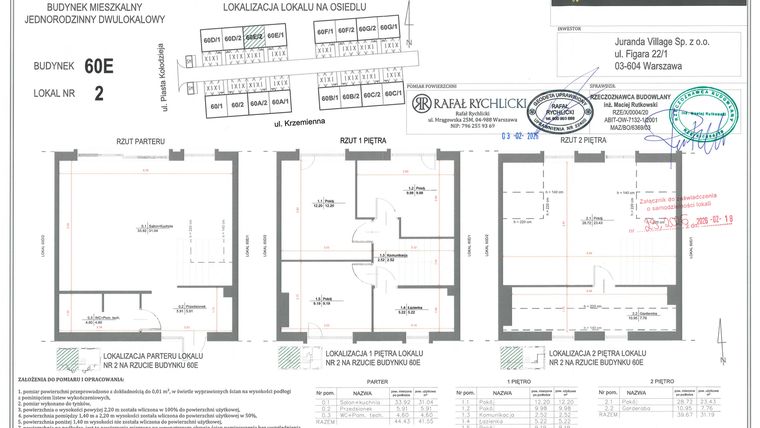 Rzut - Mieszkanie na sprzedaż 5 pokoi o powierzchni 111,85 m² - numer M2 w Juranda Village etap II