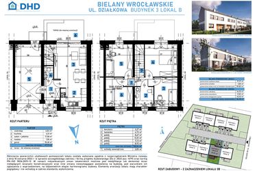 Rzut - Dom na sprzedaż 5 pokoi o powierzchni 101,82 m² - numer 3B w Domy w Bielanach Wrocławskich