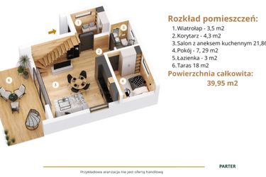 Rzut - Dom na sprzedaż 4 pokoje o powierzchni 77 m² - numer A2 w Laskowe Wzgórze