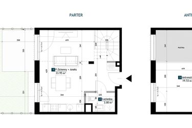 Rzut - Mieszkanie na sprzedaż 1 pokój o powierzchni 56,48 m² - numer AA0004 w Viva Cité 2