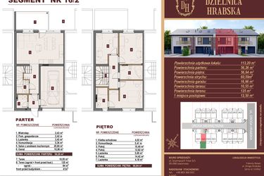 Rzut - Dom na sprzedaż 4 pokoje o powierzchni 113,2 m² - numer 16/2 w Dzielnica Hrabska etap IV