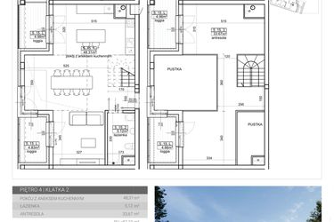 Rzut - Mieszkanie na sprzedaż 1 pokój o powierzchni 87,1 m² - numer 75 w Wave etap II