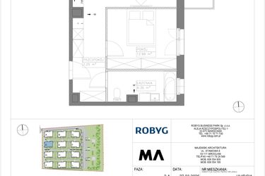 Rzut - Mieszkanie na sprzedaż 2 pokoje o powierzchni 48,76 m² - numer VV/D/2/1 w Villa Viva
