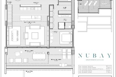 Rzut - Mieszkanie na sprzedaż 3 pokoje o powierzchni 174,84 m² - numer 23B w Nubay