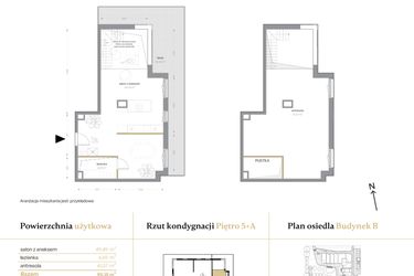 Rzut - Mieszkanie na sprzedaż 1 pokój o powierzchni 95,15 m² - numer B/41 w Królowej Jadwigi