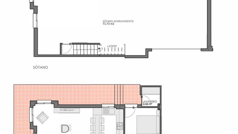 Rzut - Dom na sprzedaż 5 pokoi o powierzchni 122 m² - numer 5 w Kamienice w Bigastro - 62126315