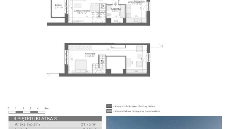 Rzut - Mieszkanie na sprzedaż 2 pokoje o powierzchni 69,95 m² - numer M55 w Ultra Marina etap II
