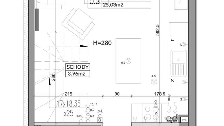Rzut - Dom na sprzedaż 3 pokoje o powierzchni 72,9 m² - numer 22B w Nova Magdalenka 6