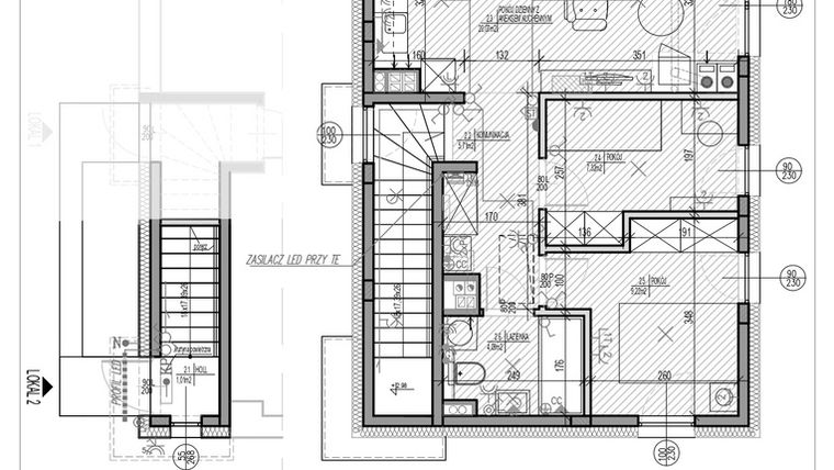 Rzut - Mieszkanie na sprzedaż 3 pokoje o powierzchni 57,15 m² - numer D4.2 w HEJ! Baniocha D