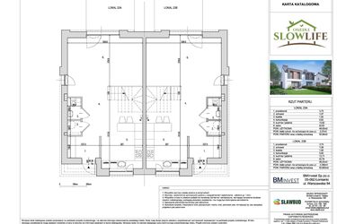 Rzut - Dom na sprzedaż 4 pokoje o powierzchni 96,07 m² - numer 23B w Osiedle Slow Life etap 2