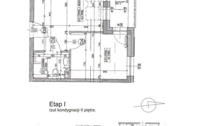 Rzut - Mieszkanie na sprzedaż 2 pokoje o powierzchni 26,7 m² - numer 2.27 w Apartamenty Sobieszewo