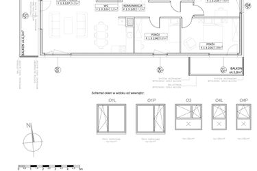 Rzut - Mieszkanie na sprzedaż 4 pokoje o powierzchni 89,86 m² - numer F.1.3.2 w Osiedle Koncept III