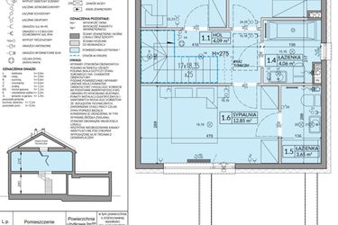 Rzut - Dom na sprzedaż 5 pokoi o powierzchni 114,25 m² - numer 18B w Arkady Walendów