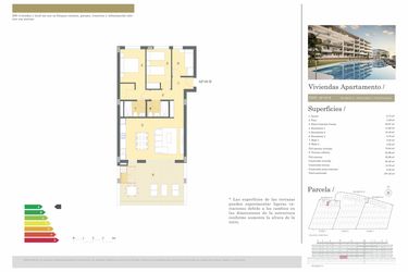 Rzut - Mieszkanie na sprzedaż 3 pokoje o powierzchni 107,42 m² - numer 0-05-B w Apartamenty w Mutxamel - 20642228