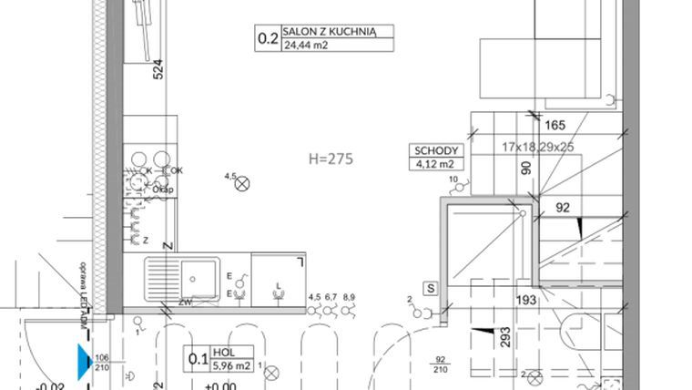 Rzut - Dom na sprzedaż 4 pokoje o powierzchni 82,54 m² - numer 9B w Ogrody Przyjaciół 5
