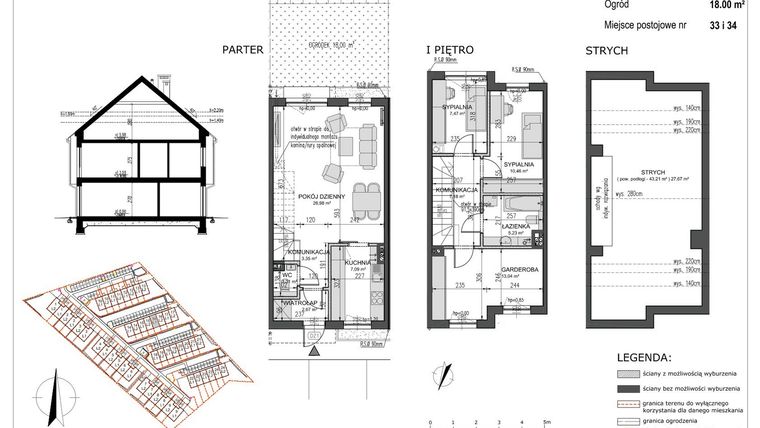 Rzut - Mieszkanie na sprzedaż 4 pokoje o powierzchni 84,79 m² - numer B16/L1 w Słoneczne Ogrody