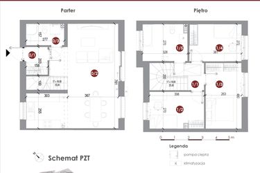 Rzut - Dom na sprzedaż 4 pokoje o powierzchni 89,32 m² - numer 9A w Parkowy Zakątek
