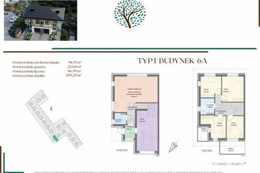 Rzut - Dom na sprzedaż 5 pokoi o powierzchni 116,59 m² - numer 6A w Olechowska Verde