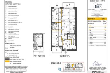Rzut - Mieszkanie na sprzedaż 3 pokoje o powierzchni 61,45 m² - numer 4-L2 w Osiedle Idea etap II