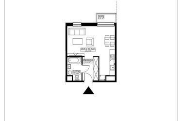 Rzut - Mieszkanie na sprzedaż 1 pokój o powierzchni 32,52 m² - numer B5.3 w Stacja Augustów B